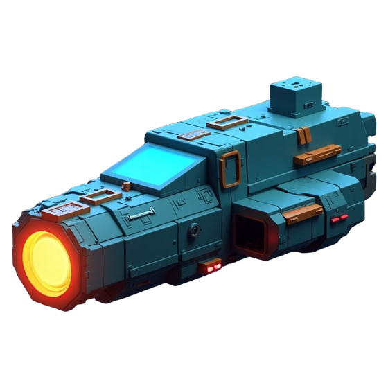 Voxel scout ship